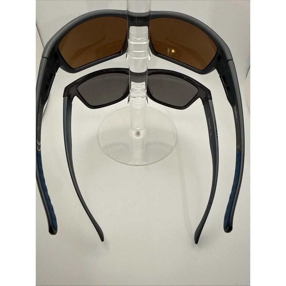REEBOK Authentic 2 pairs SUNGLASSES- Gray And Black Frames Wrapped UV400 Protect